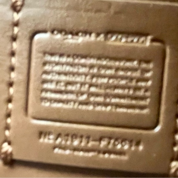 Coach Pac-Man Pacman Brown Accordion Signature Coated Canvas Zip Wallet #F75614 - Picture 11 of 13